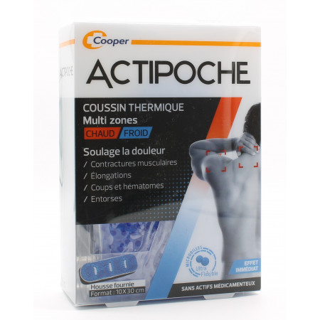 ActiPoche Coussin Thermique Multi-Zones Chaud/Froid 10X30cm