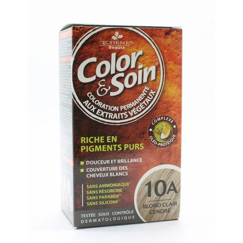 3 Chênes Color&Soin Coloration Permanente 10A Blond Clair Cendré