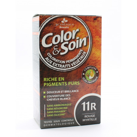 3 Chênes Color&Soin Coloration Permanente 11R Rouge...