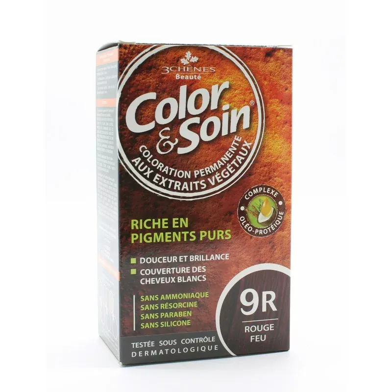 3 Chênes Color&Soin Coloration Permanente 9R Rouge Feu