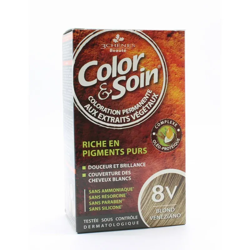 3 Chênes Color&Soin Coloration Permanente 8V Blond Veneziano