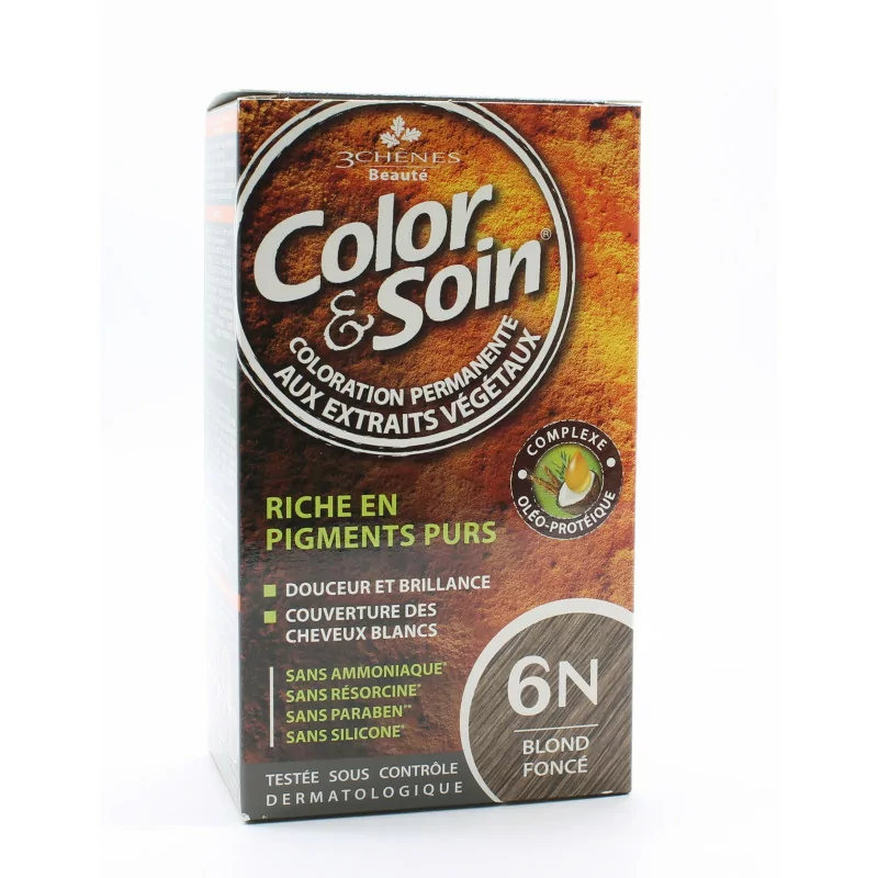3 Chênes Color&Soin Coloration Permanente 6N Blond Foncé