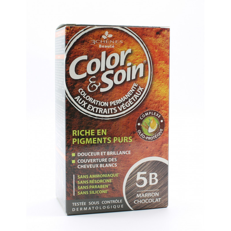 3 Chênes Color&Soin Coloration Permanente 5B Marron Chocolat 3 Chênes Color&Soin Coloration Permanente 5B Marron Chocolat