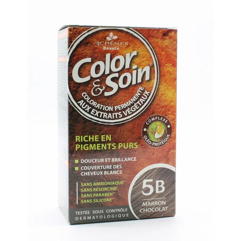 3 Chênes Color&Soin Coloration Permanente 5B Marron Chocolat