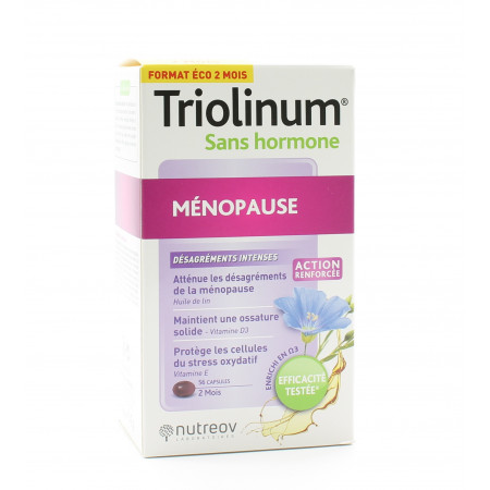 Triolinum Sans Hormone Ménopause 56 capsules