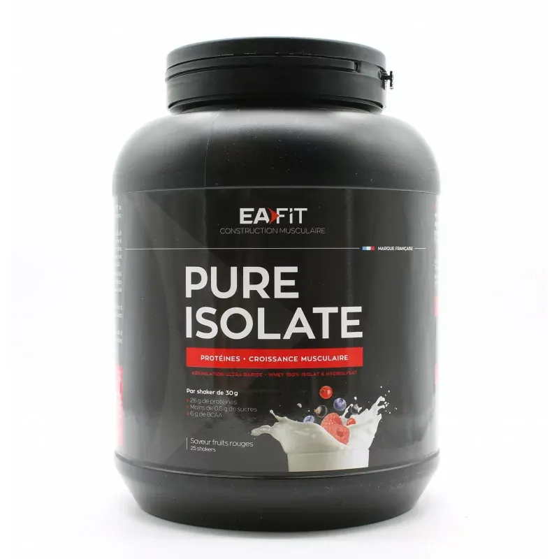 EaFit Pure Isolate Saveur Fruits Rouges 750g