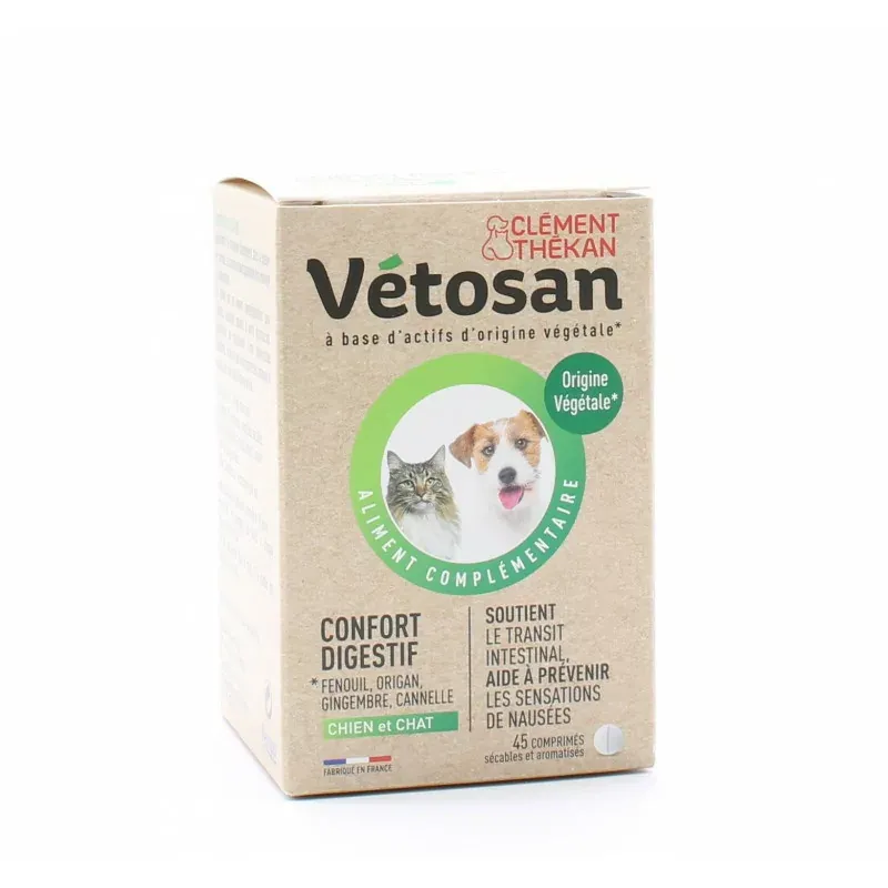 Vétosan Confort Digestif Chien et Chat 45 comprimés