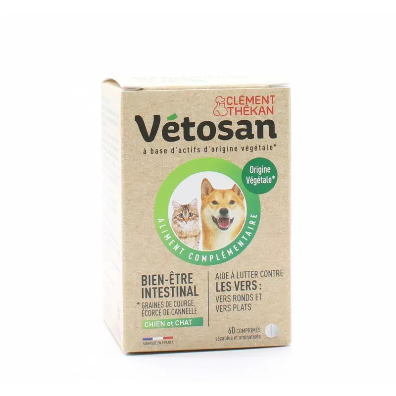 Vétosan Bien-être Intestinal Chien et Chat 60 comprimés