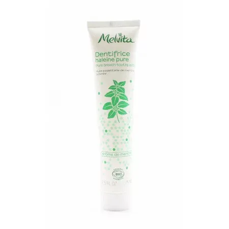 Melvita Dentifrice Haleine Pure Arôme de Menthe Bio 75ml