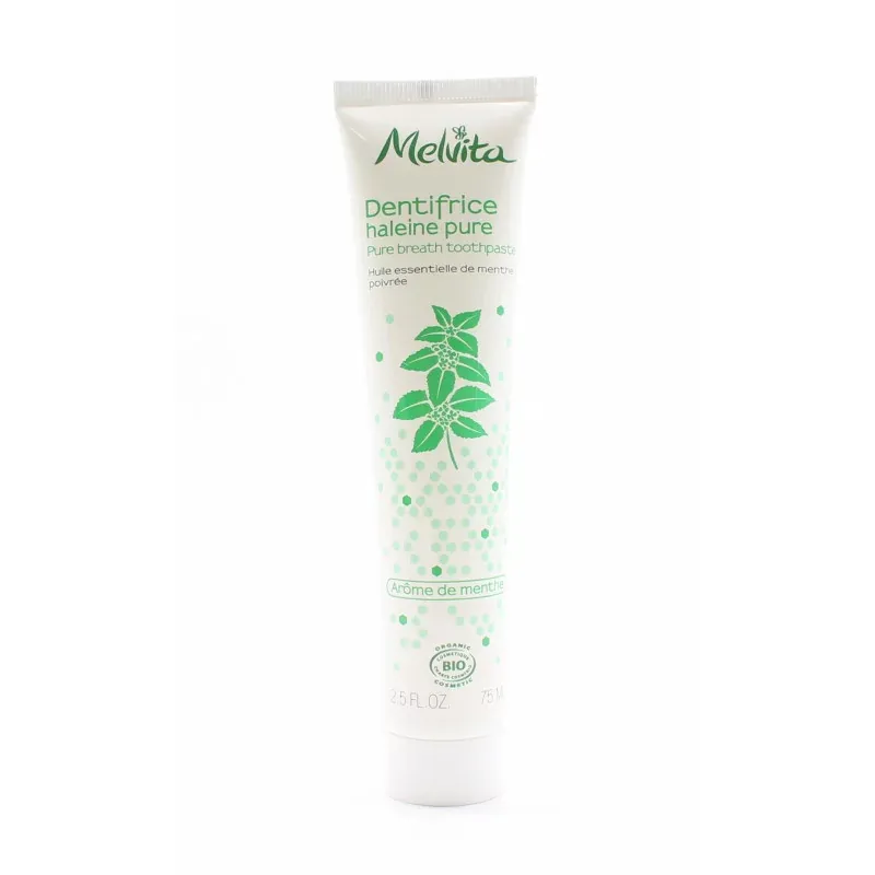 Melvita Dentifrice Haleine Pure Arôme de Menthe Bio 75ml