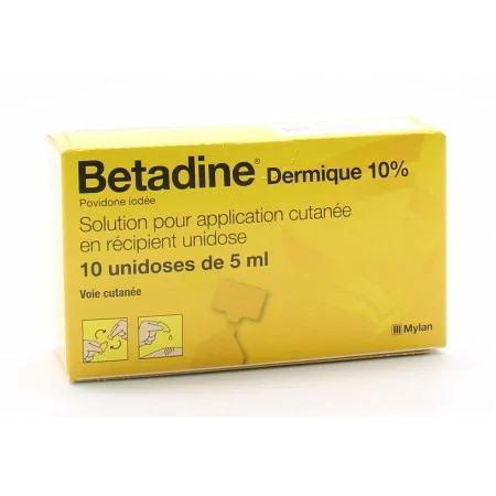 Betadine Dermique 10% Unidose 10X5ml