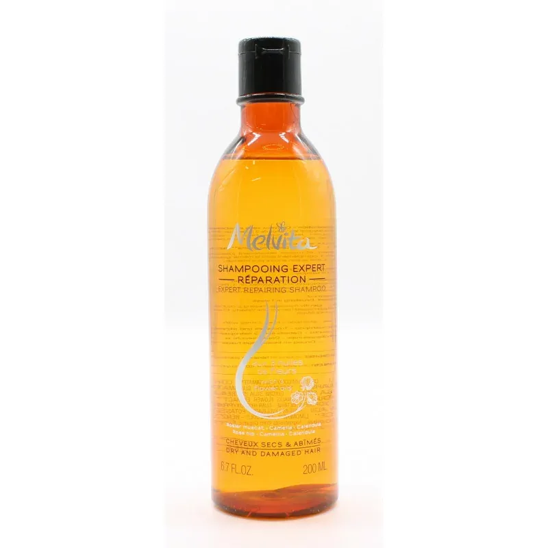 Melvita Shampooing Expert Réparation Cheveux Secs & Abîmés 200ml