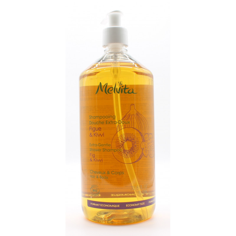 Melvita Shampooing Douche Extra-Doux Figue & Kiwi Bio 1L Melvita Shampooing Douche Extra-Doux Figue & Kiwi Bio 1L