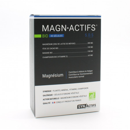 Synactifs Magnactifs Magnésium Bio 45 gélules