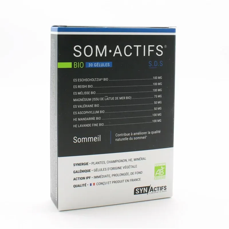 SynActif Som-Actifs Bio 30 gélules