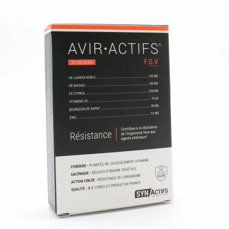 SynActif AVIR ACTIFS Résistance 30 gélules