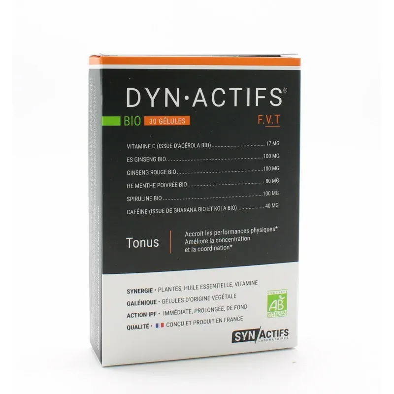 SynActifs DynActifs Bio 30 gélules SynActifs DynActifs Bio 30 gélules