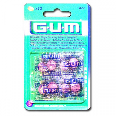 GUM Red-Cote Révélateurs de Plaque X12 - Univers Pharmacie