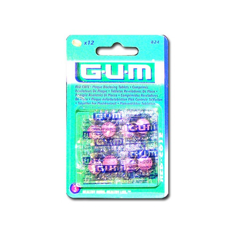 GUM Red-Cote Révélateurs de Plaque X12 - Univers Pharmacie