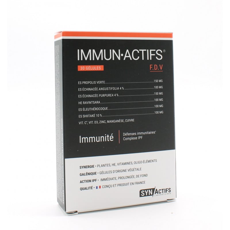 SynActifs ImmunActifs 30 gélules|Univers Pharmacie