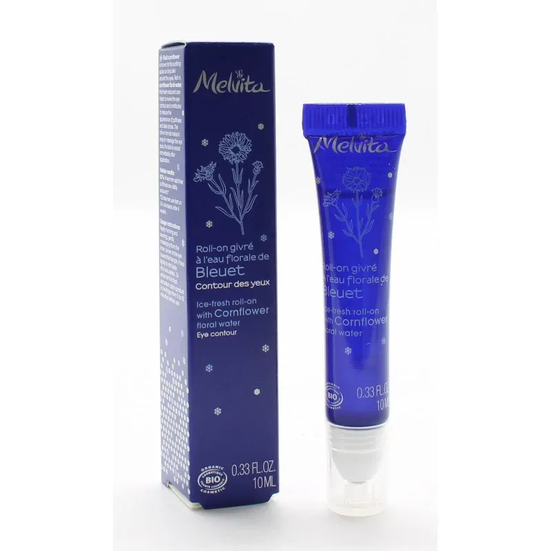 Melvita Roll-on Givré à l'Eau Florale de Bleuet Bio 10ml