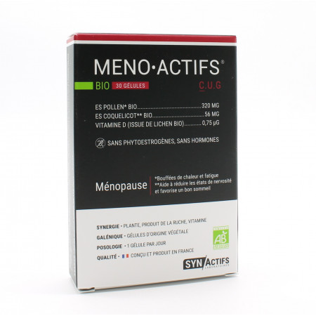 SynActifs MenoActifs Bio Ménopause 30 gélules