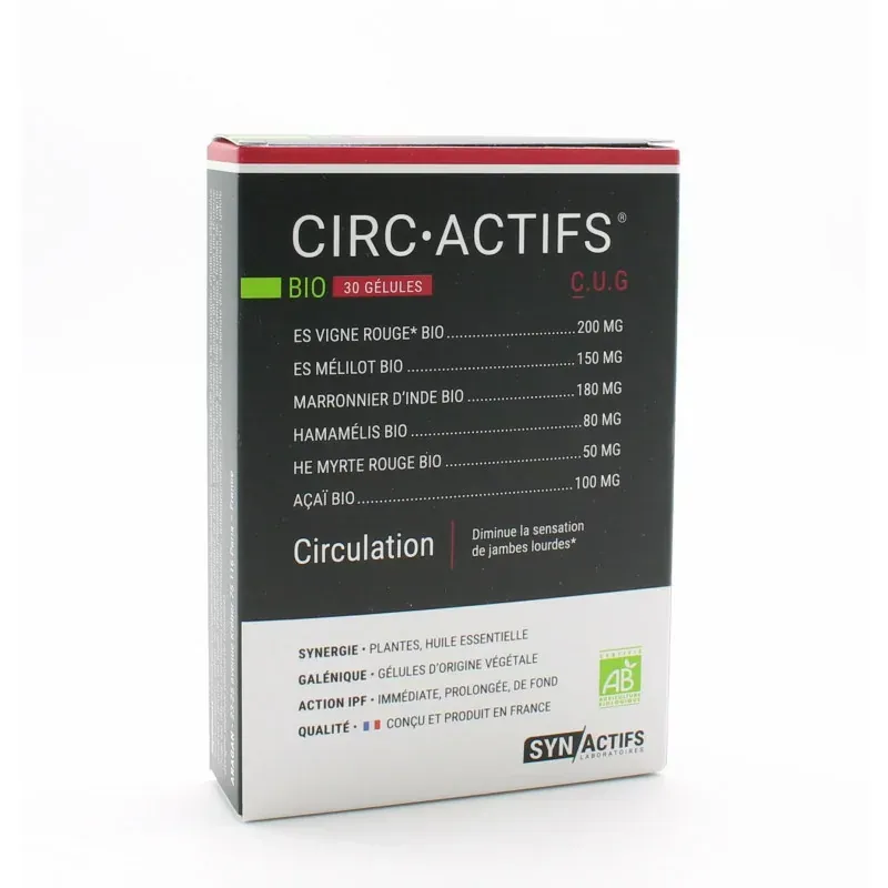 SynActifs CircActifs Bio Circulation 30 gélules