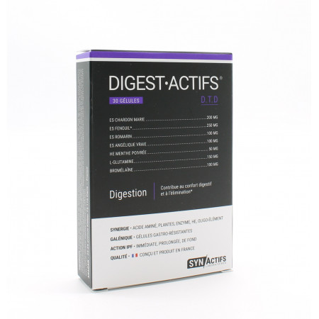 SynActifs DigestActifs Digestion 30 gélules