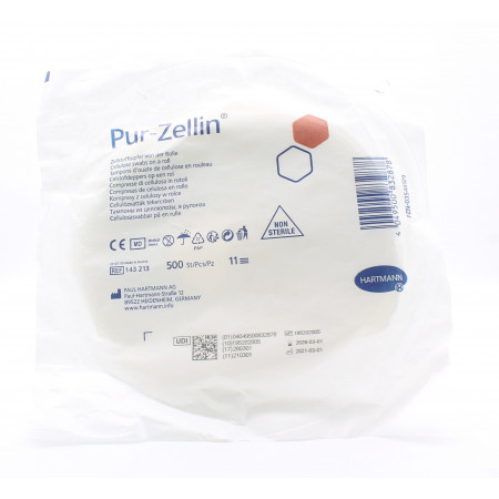 Pur-Zellin Tampons d'Ouate de Cellulose en Rouleau X500