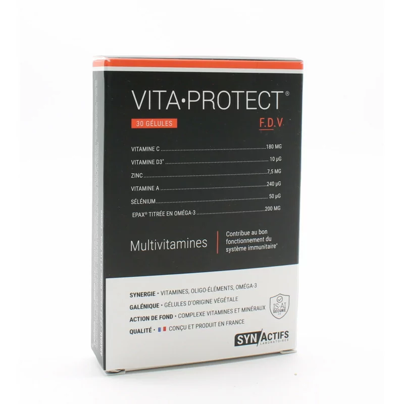 SynActifs VitaProtect 30 gélules