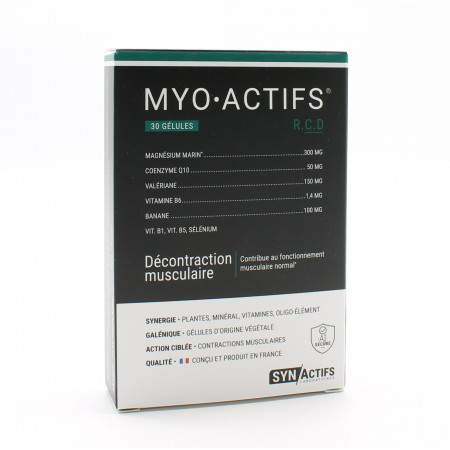 SynActifs MyoActifs Décontraction Musculaire 30 gélules