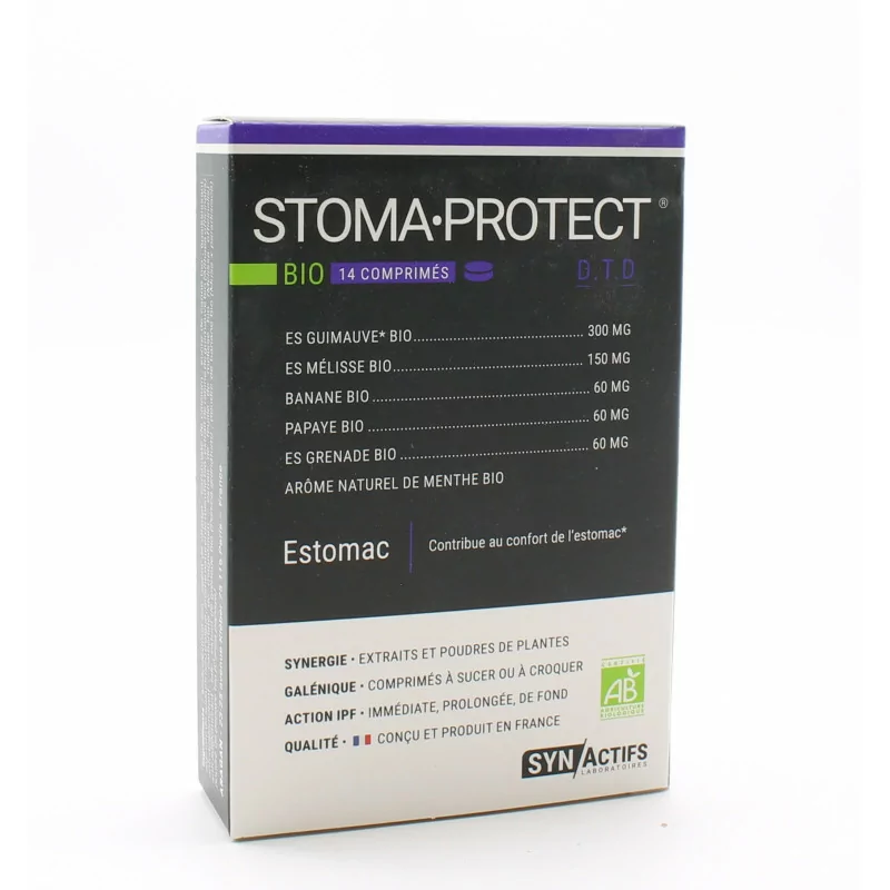 SynActifs StomaProtect Bio Estomac 14 comprimés