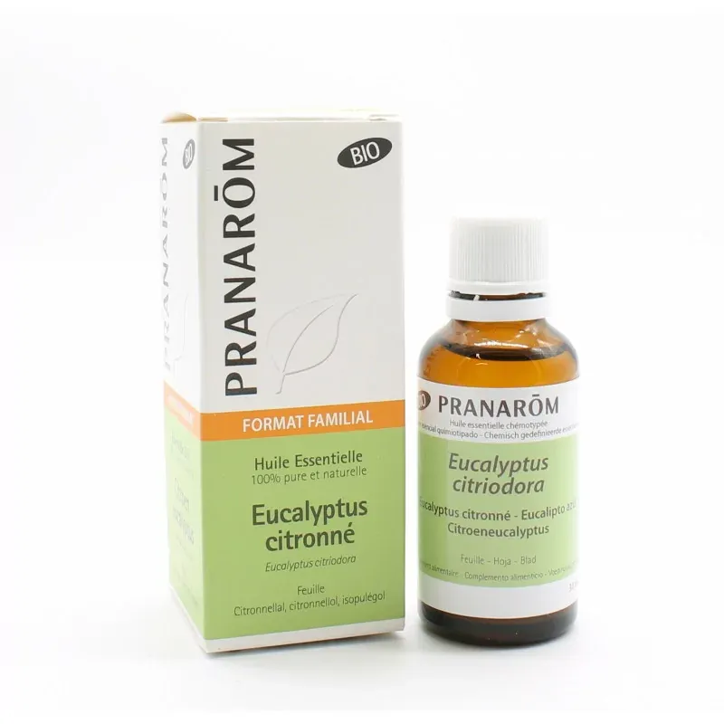 Pranarôm Bio Huile Essentielle Eucalyptus Citronné 30ml
