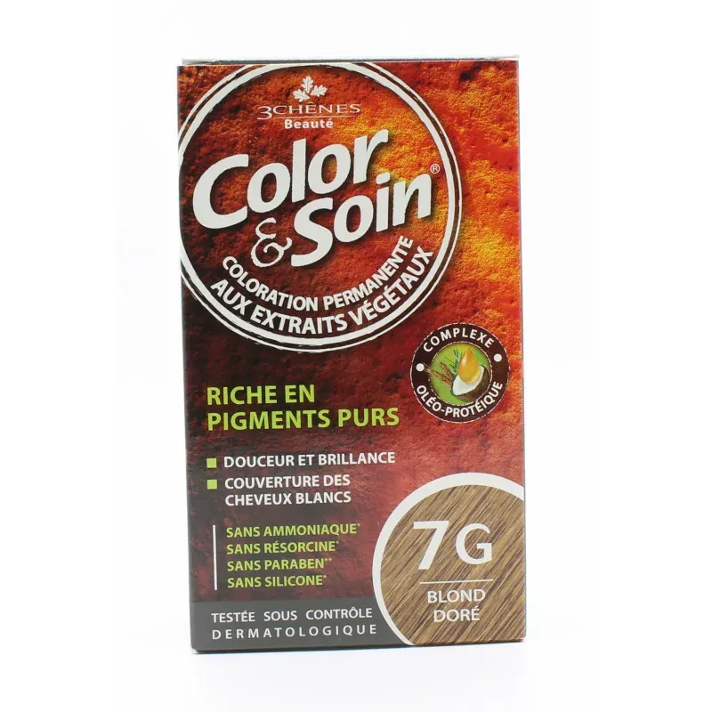 3 Chênes Color&Soin Coloration Permanente 7G Blond Doré
