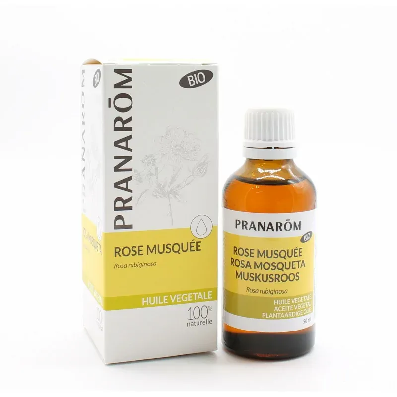 Pranarôm Huile Végétale Bio Rose Musquée 50ml