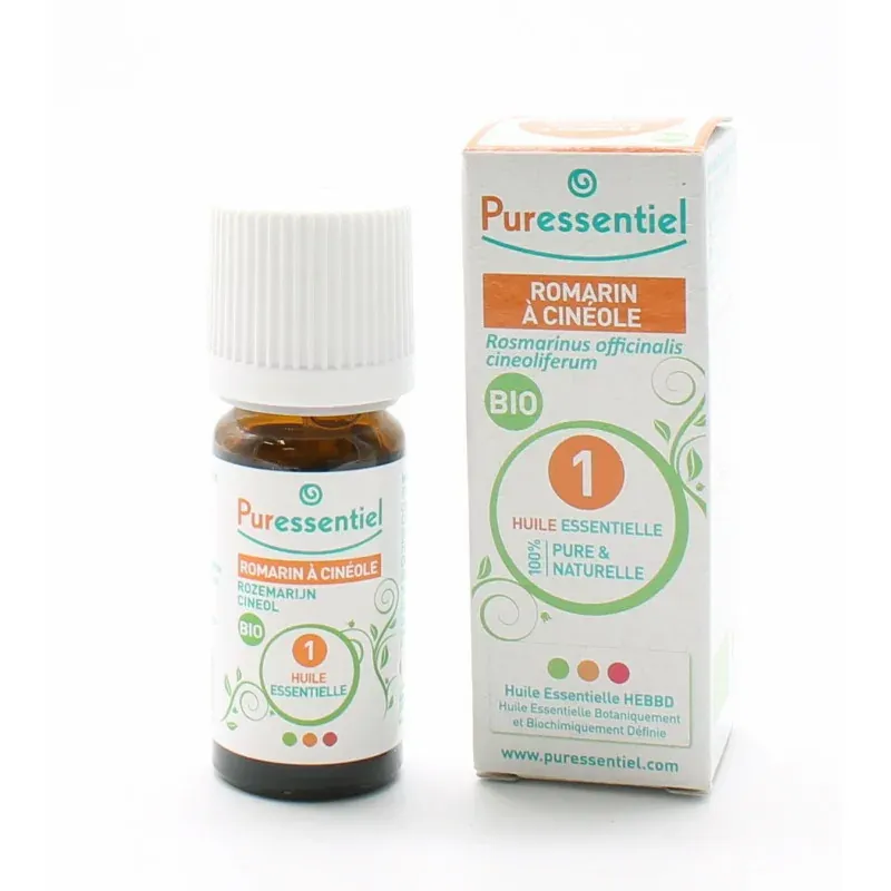 Puressentiel Huile Essentielle de Romarin à Cinéole Bio 10ml - Univers Pharmacie