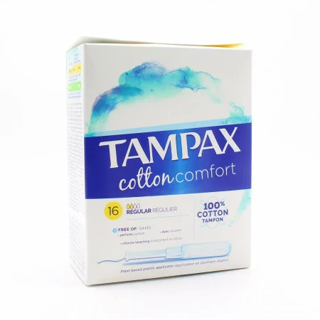 Tampax Cotton Comfort Regular 16 tampons