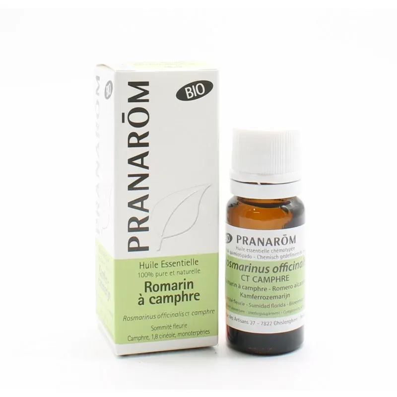 Pranarôm Huile Essentielle Romarin à Camphre Bio 10ml - Univers Pharmacie