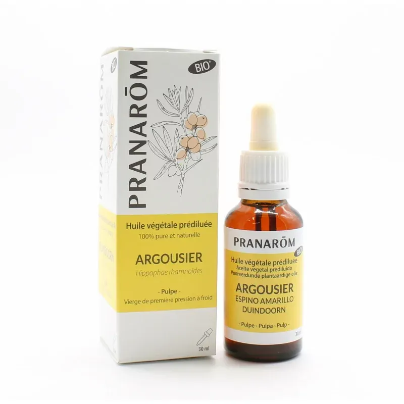 Pranarôm Huile Végétale Prédiluée Bio Argousier 30ml - Univers Pharmacie