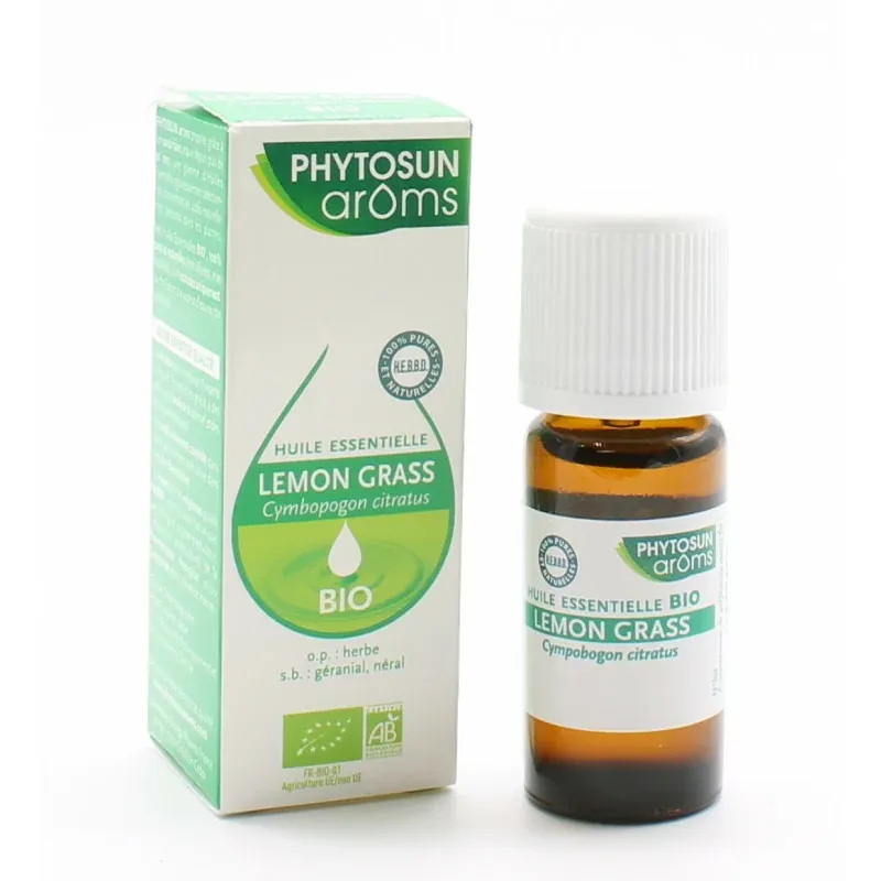 Phytosun Arôms Huile Essentielle Lemon Grass Bio 10ml