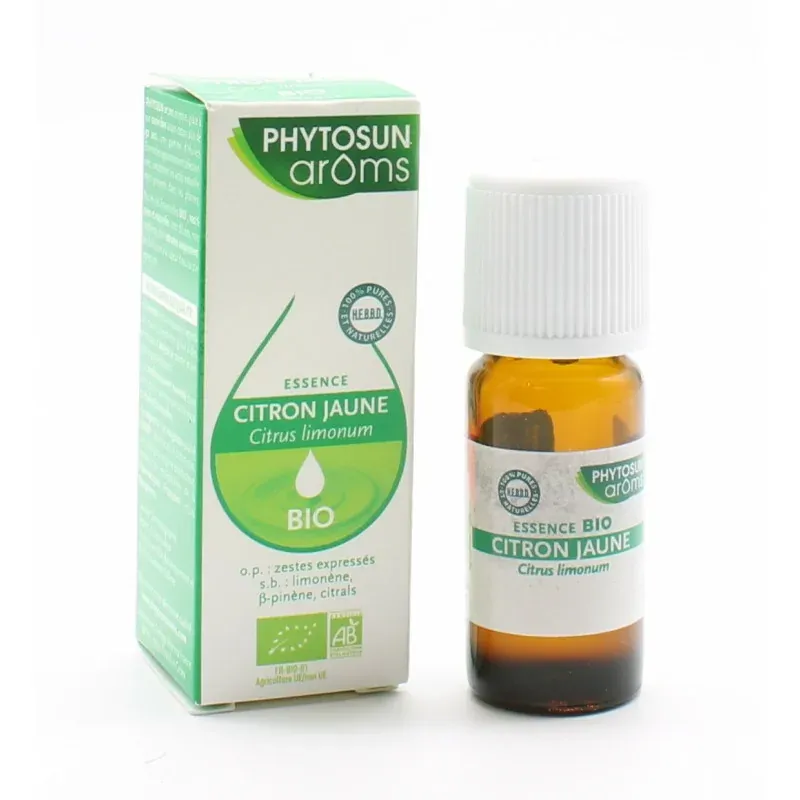 Phytosun Arôms Essence Citron Jaune Bio 10ml