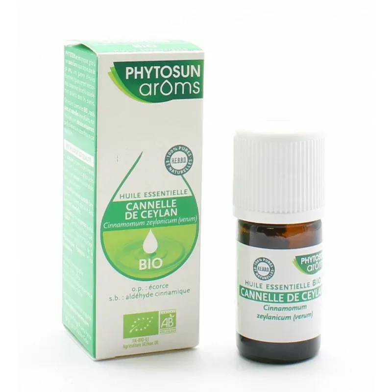 Phytosun Arôms Huile Essentielle Cannelle de Ceylan Bio 5ml