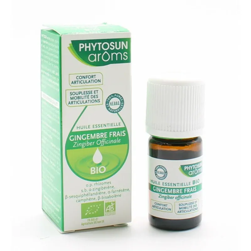 Phytosun Arôms Huile Essentielle Gingembre Frais Bio 5ml - Univers Pharmacie