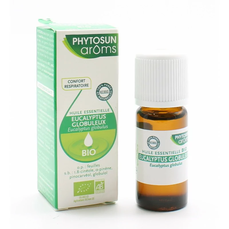 Huile essentielle d'Eucalyptus globulus Bio Phytosun arôms - flacon de 10 ml