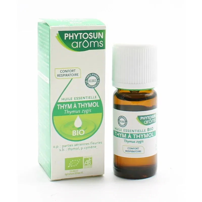 Phytosun Arôms Huile Essentielle Thym à Thymol Bio 10ml