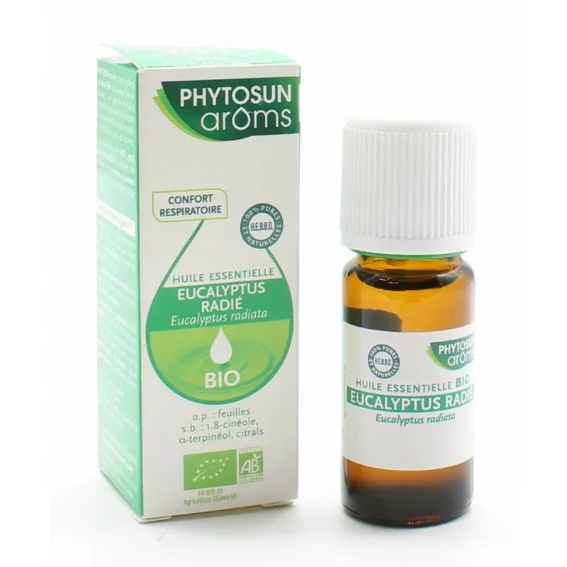 Phytosun Arôms Huile Essentielle Eucalyptus Radié Bio 10ml - Univers Pharmacie