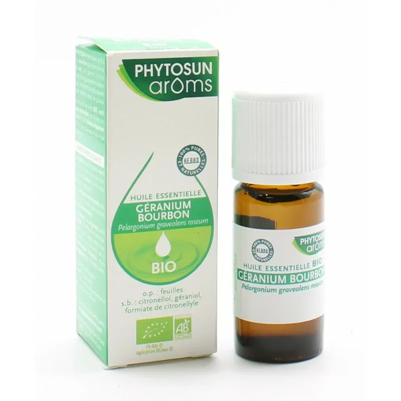 Phytosun Arôms Huile Essentielle Géranium Bourbon Bio 10ml - Univers Pharmacie