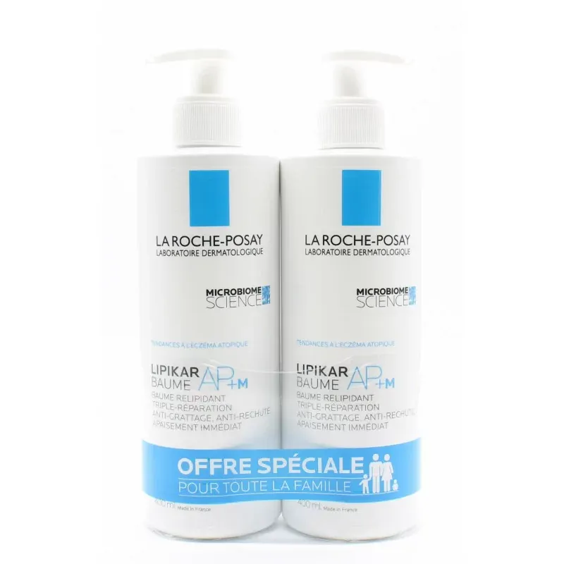 La Roche-Posay Lipikar AP+M Baume Relipidant 2X400ml