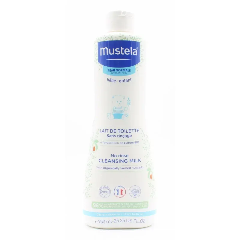 Mustela Lait de Toilette Sans Rinçage Avocat 750ml