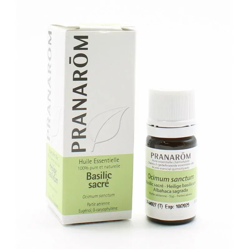 Pranarôm Huile Essentielle Basilic Sacré 5ml